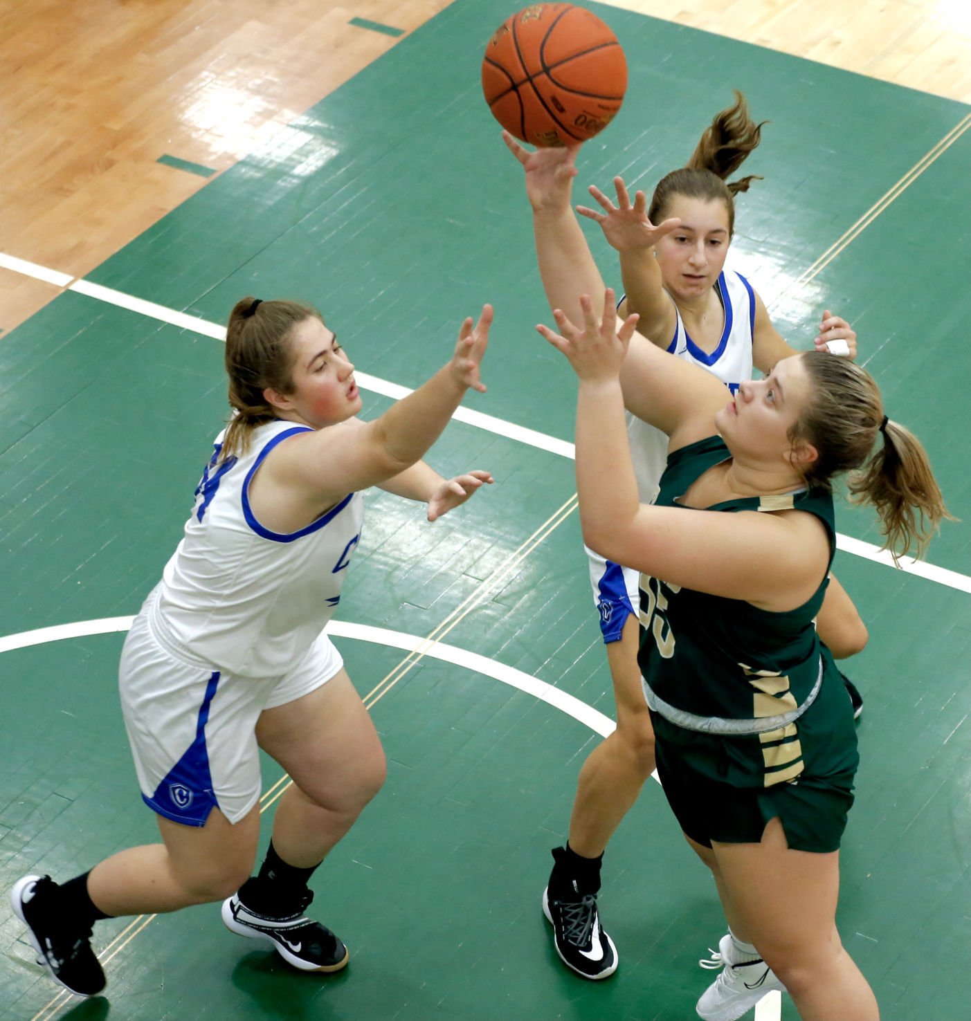 Brie Papenfuss with the layup
